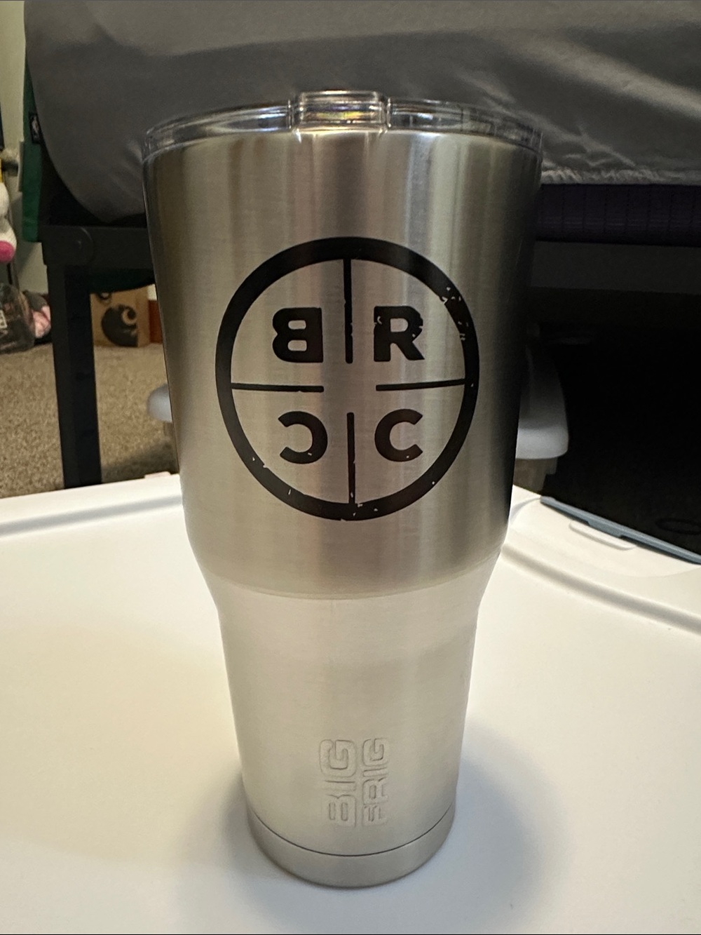 BLACK RIFLE COFFEE CO BRCC BIG FRIG Stainless Steel Tumbler with Black Logo